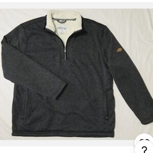 Orvis Charcoal Fleece-Lined Pullover
